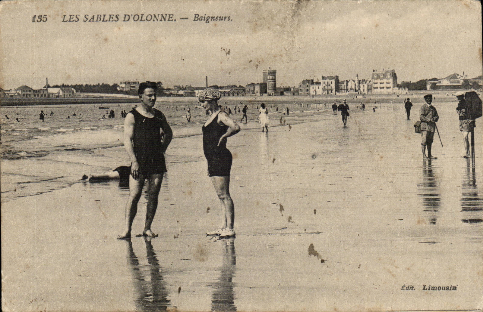 Les Sables d'Olonne — Baigneurs — Édit. Limousin n°135