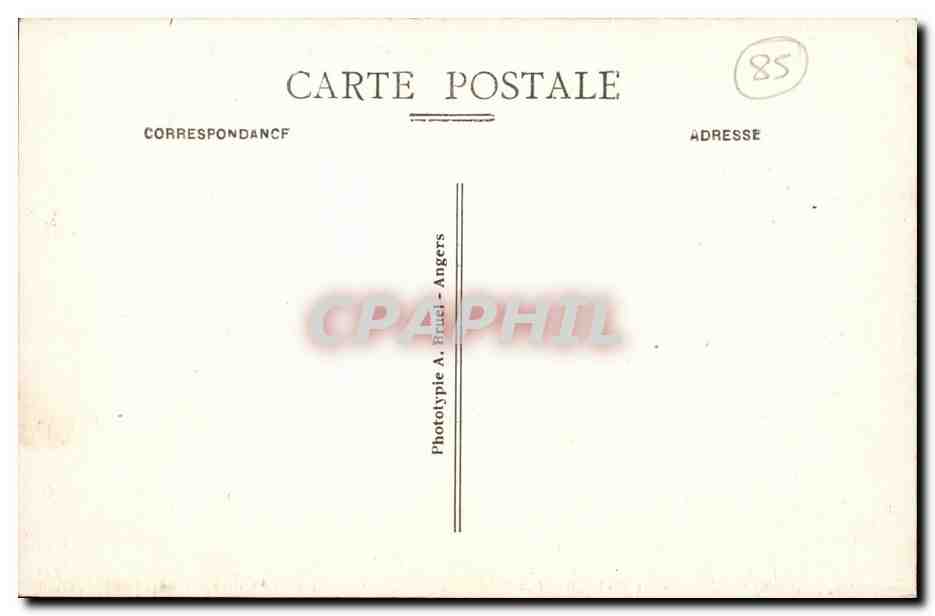 CPA Sables d'olonne Le port ( bateaux de peche ) — Verso