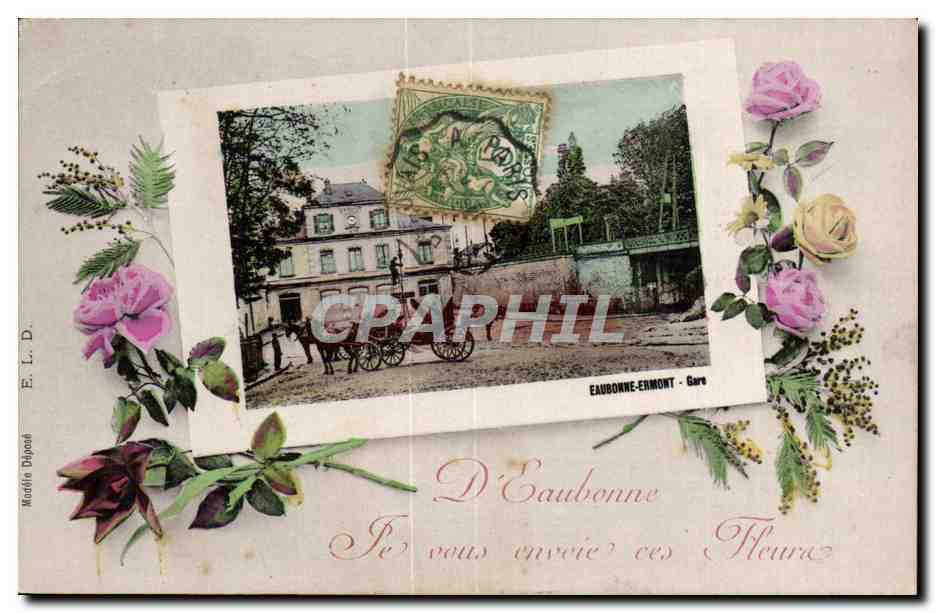 De EAubonne CPA Je vous envoie ces fleurs Gare
