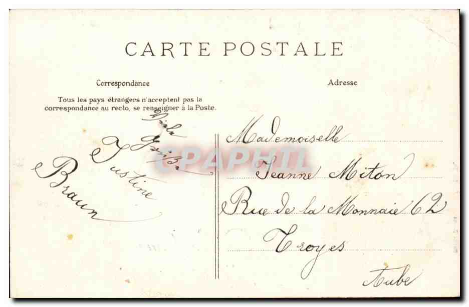 De EAubonne CPA Je vous envoie ces fleurs Gare — Back