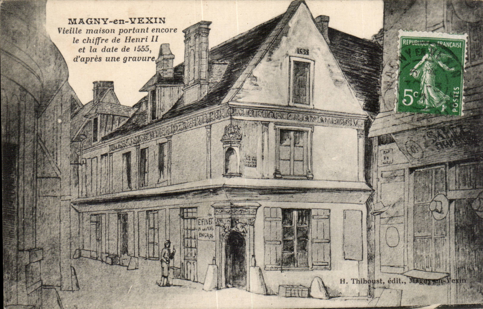Magny en Vexin CPA Vieille maison 