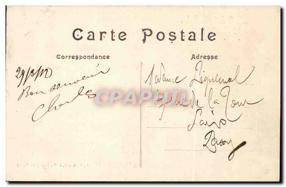 Magny en Vexin CPA Vieille maison  — Rückseite