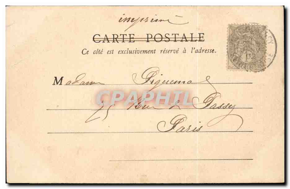 Montmorency CPA Ane doneky mule et enfants — Rückseite