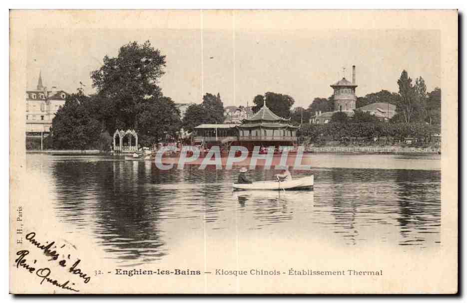Enghien-les-Bains — Kiosque Chinois — Établissement Thermal — E. H. Paris