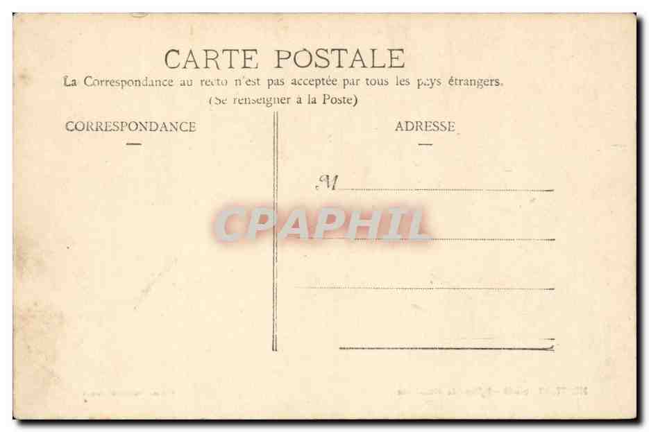 Montigny le Roi CPA Eglise Ste Madeleine — Rückseite