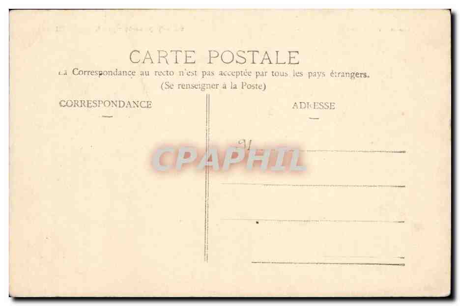 Montigny le Roi CPA Avenue de Langres — Rückseite