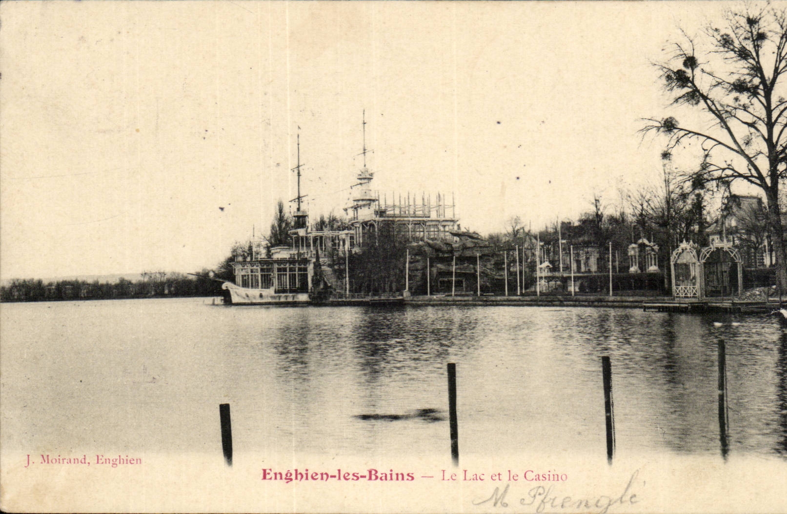 Enghien-les-Bains — Le Lac et le Casino — J. Moirand, Enghien