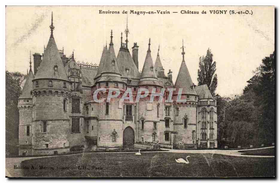 CPA Environ de Magny en VExin Chateau de Vigny
