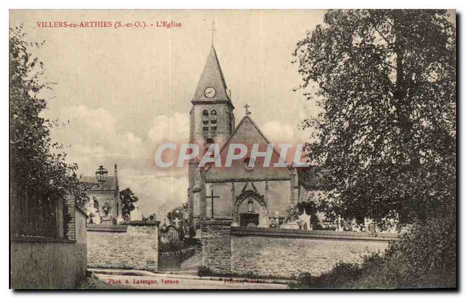 Villers en Arthies CPA L'eglise