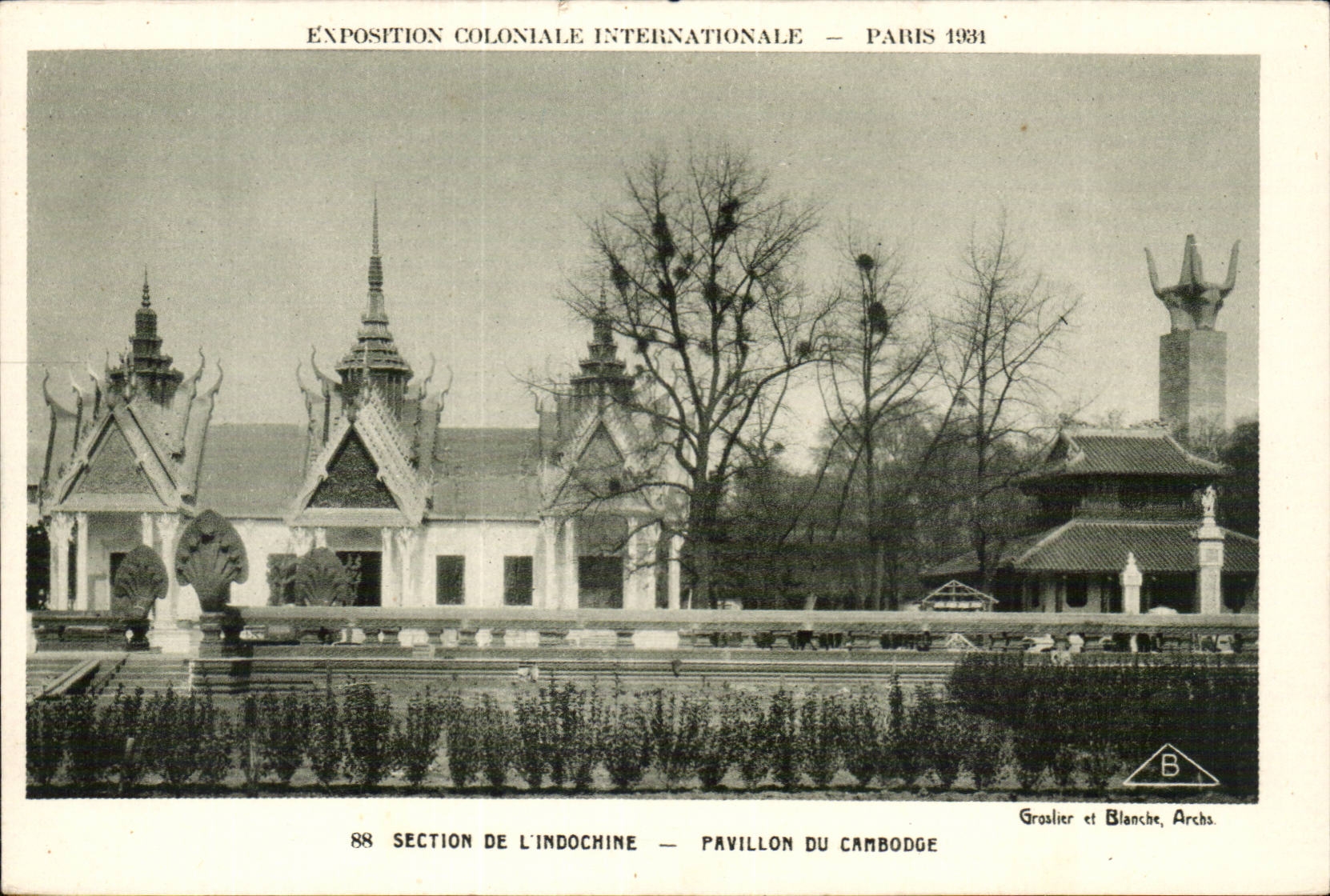 Pavillon du Cambodge — Exposition Coloniale Internationale — Paris 1931 — Groslier et Blanche, Archa