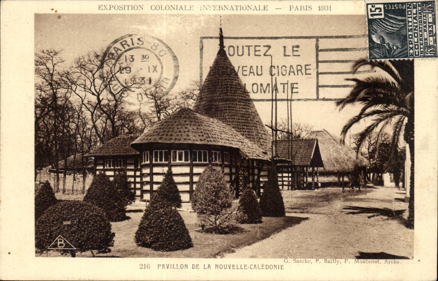 CPA Exposition coloniale internationale Paris 1931 Pavillon de la Nouvelle CAledonie (new caledonia)
