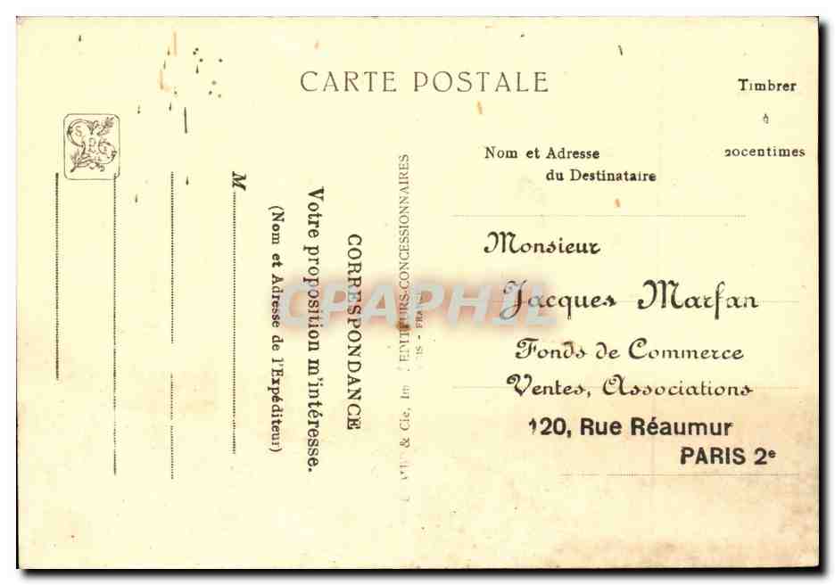 Exposition Coloniale Internationale — Paris 1934 — Section Tunisienne — Vue sur la Place Publique du Café — Reverso