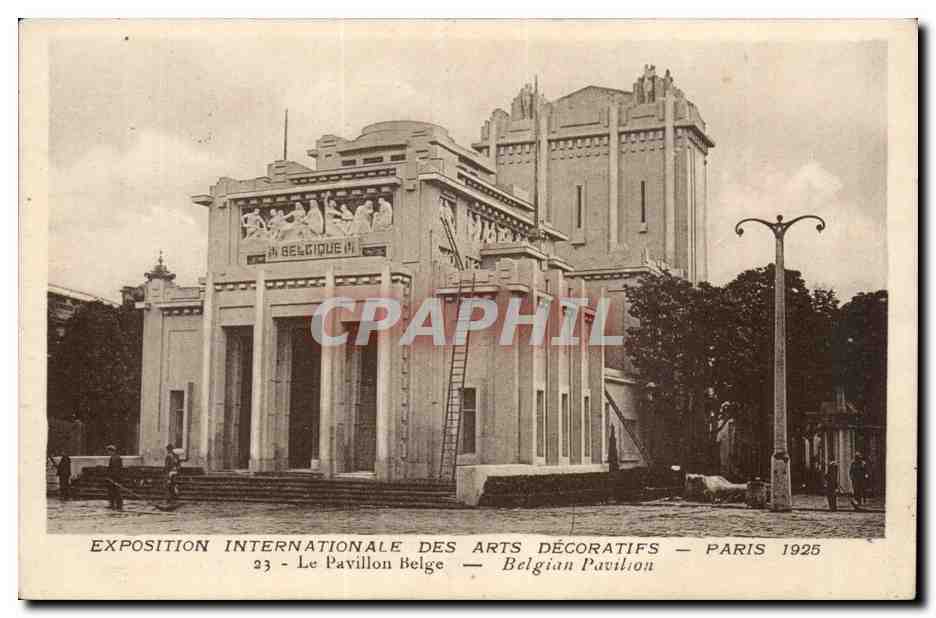 CPA Exposition internationale des Arts decoratifs 1925 Pavillon belge 