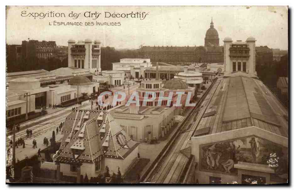 CPA Pavillon des Arts Decoratifs 1925 Esplanade des Invalides