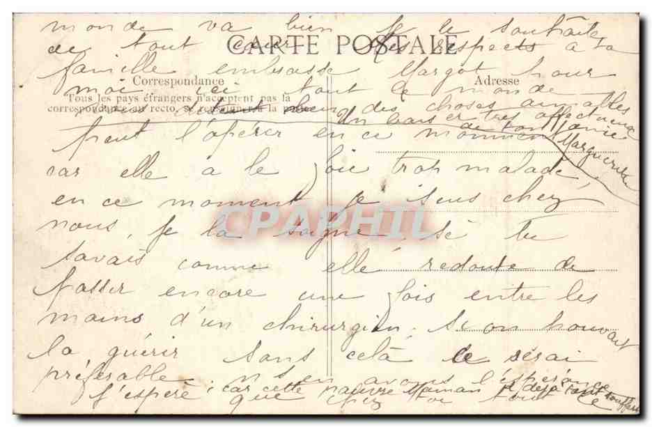 Crue de la Seine Paris CPA Rue Mazet 30 janvier 1910 — Rückseite
