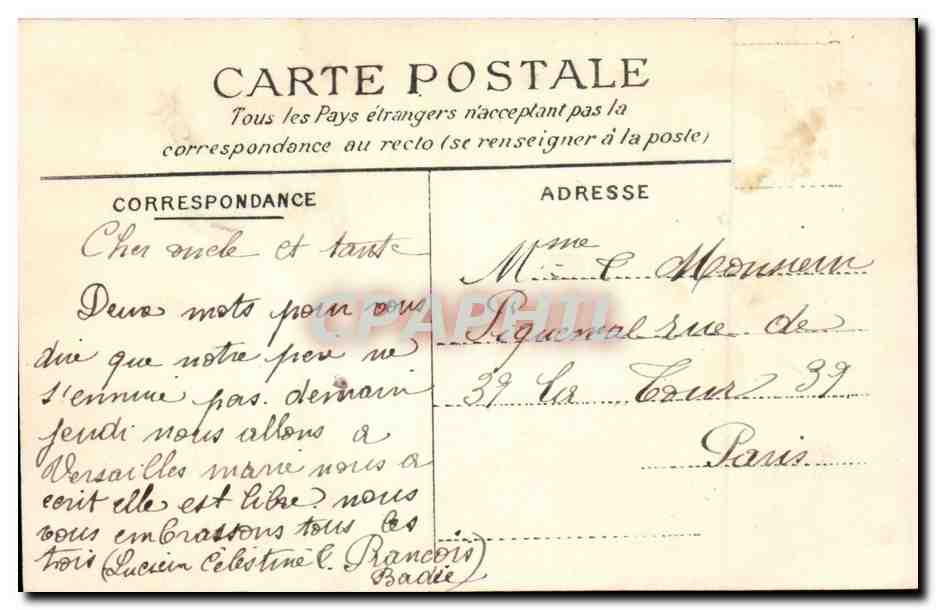 Crue de la Seine Paris CPA Le port de la chambre de commerce d'Ivry — Rückseite