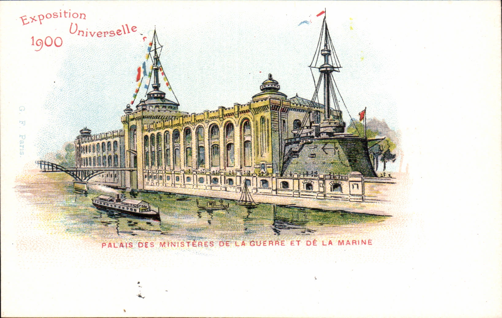 Palais des Ministères de la Guerre et de la Marine — Exposition Universelle 1900 — G. F. Paris