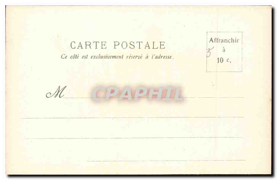 Palais des Ministères de la Guerre et de la Marine — Exposition Universelle 1900 — G. F. Paris — Reverso