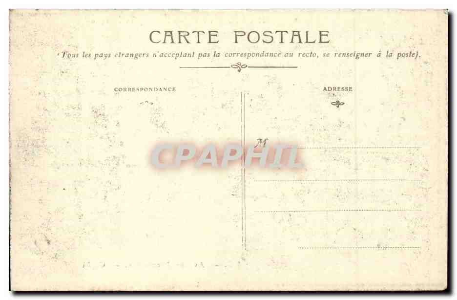 CPA Inondations CRue de la Seine Paris Avenue Montaigne — Rückseite