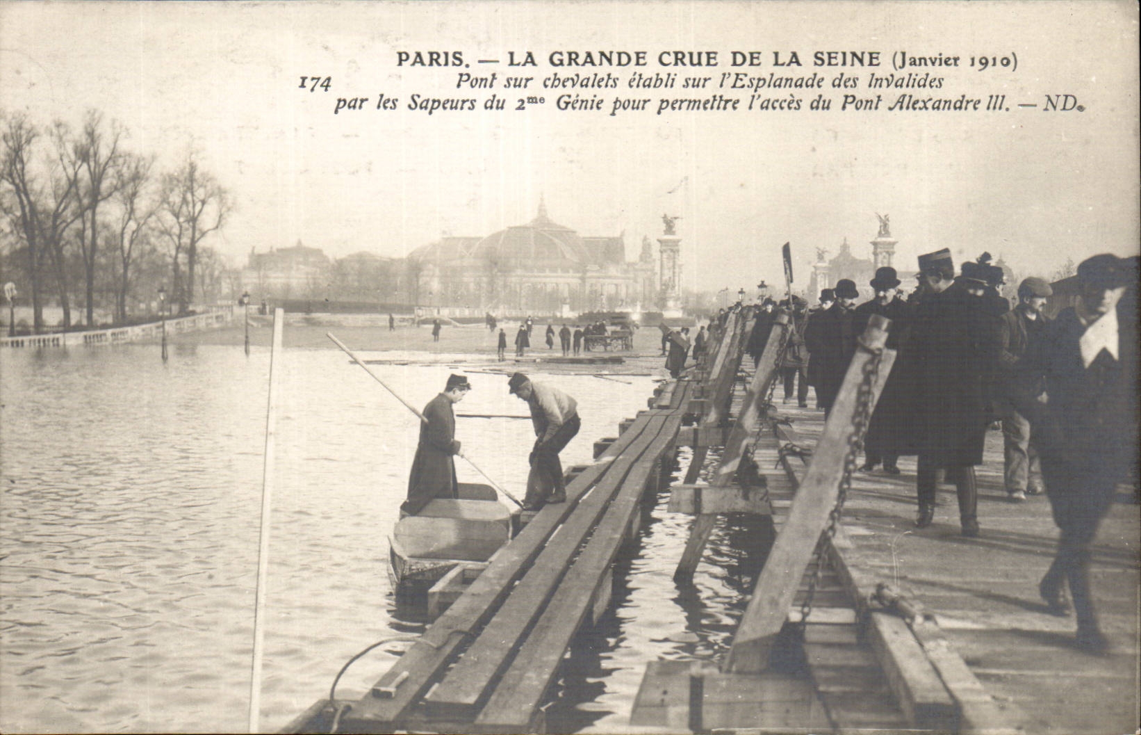 Paris — La grande crue de la Seine (Janvier 1910) — ND.