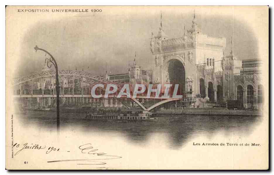 CPA Exposition universelle de 1900 Paris Les armees de terre et de mer