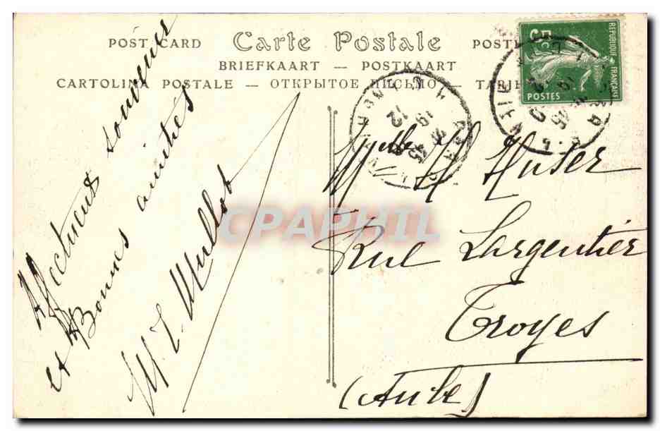 Parigi - I Giardini delle Tuileries, L'Incantatore di Uccelli — ND Phot. n° 674 — Verso