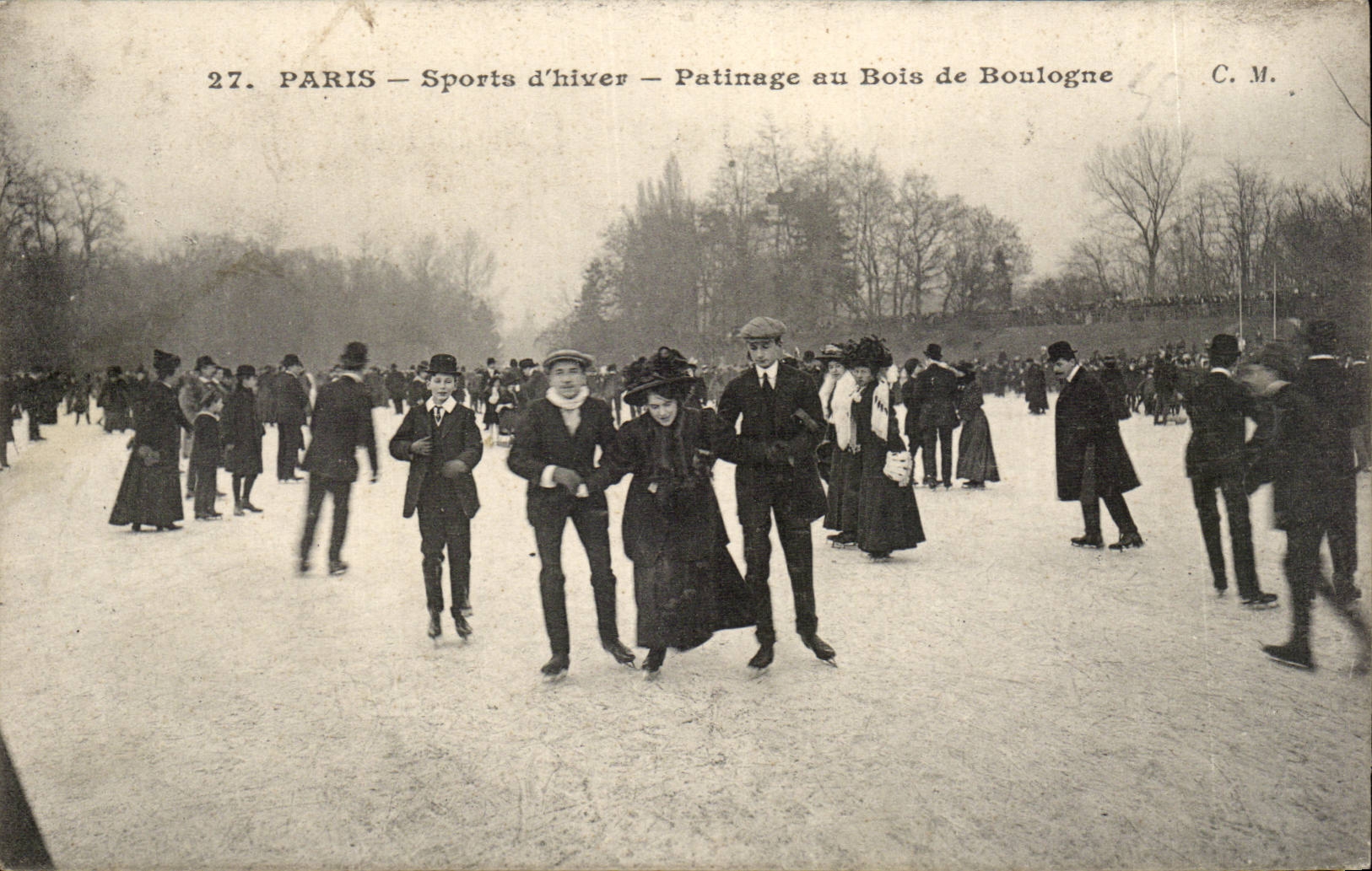 Paris — Sports d'hiver — Patinage au Bois de Boulogne — C.M. n°27