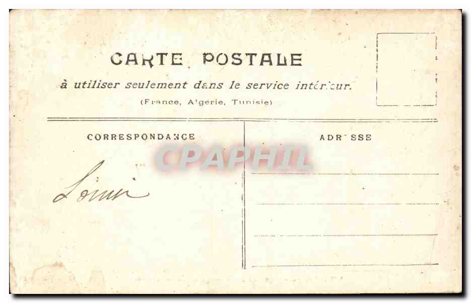 Paris CPA Inondations Janvier 1910 Quai de la rapee — Rückseite