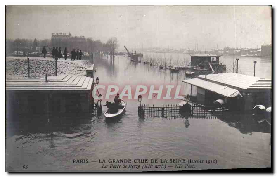 Paris — La Grande Crue de la Seine (Janvier 1910) — ND Phot.