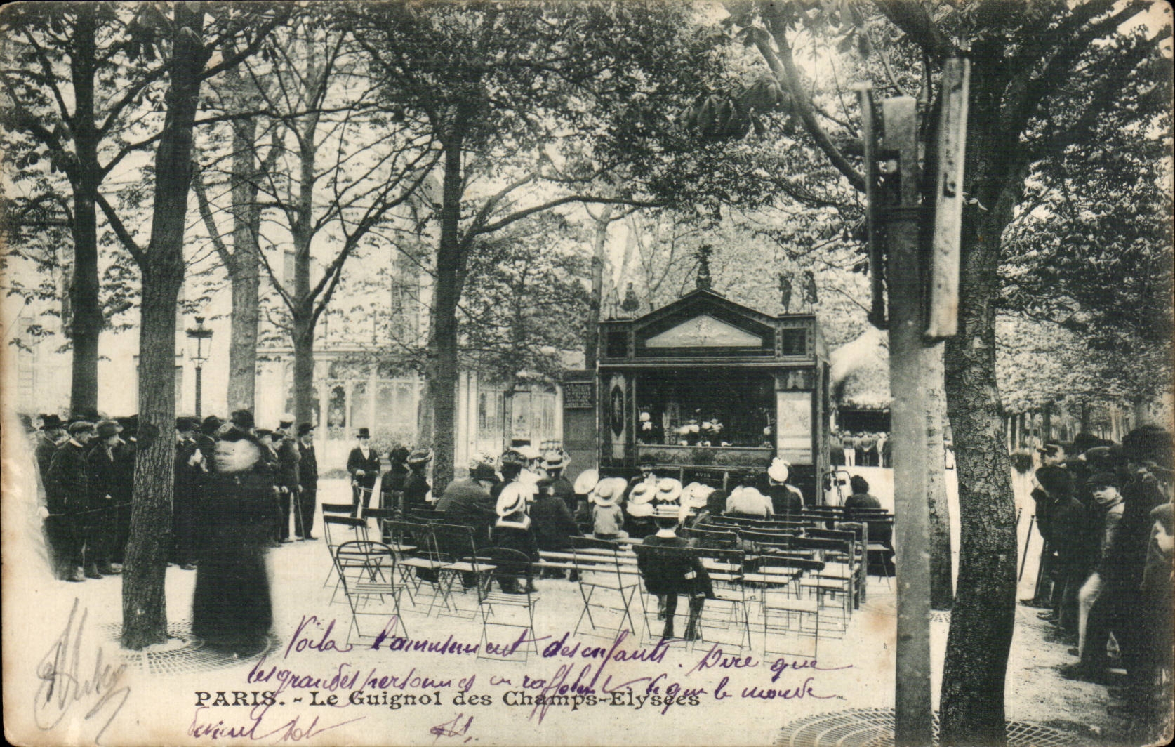 Parigi — La scena dei Champs-Élysées — editore H. Hulez, n° 41