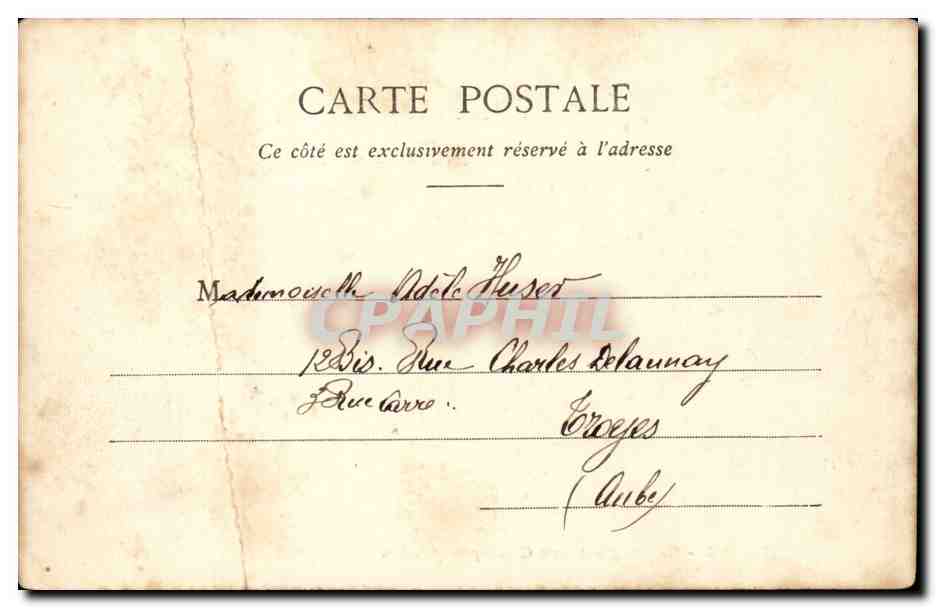 Parigi — La scena dei Champs-Élysées — editore H. Hulez, n° 41 — Verso