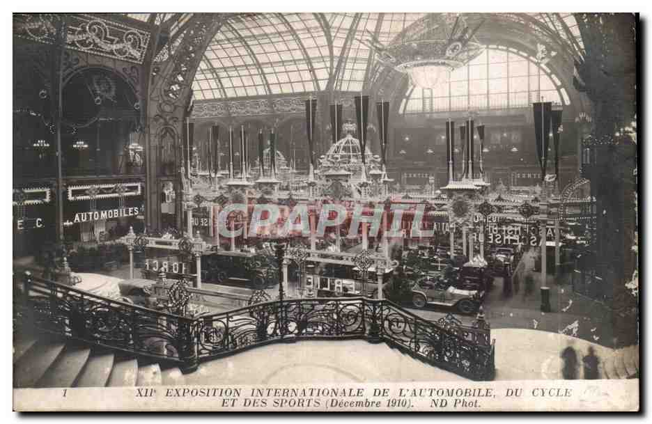 Paris - XII Exposition Internationale de L'Automobile Du Cycle et des Sports - Decembre 1910 - CPA 