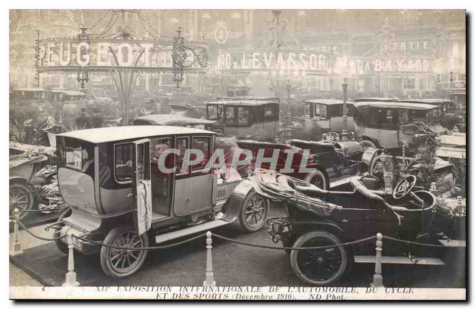 Exposition internationale de l'automobile, du cycle et des sports — Décembre 1910 — ND Phot.