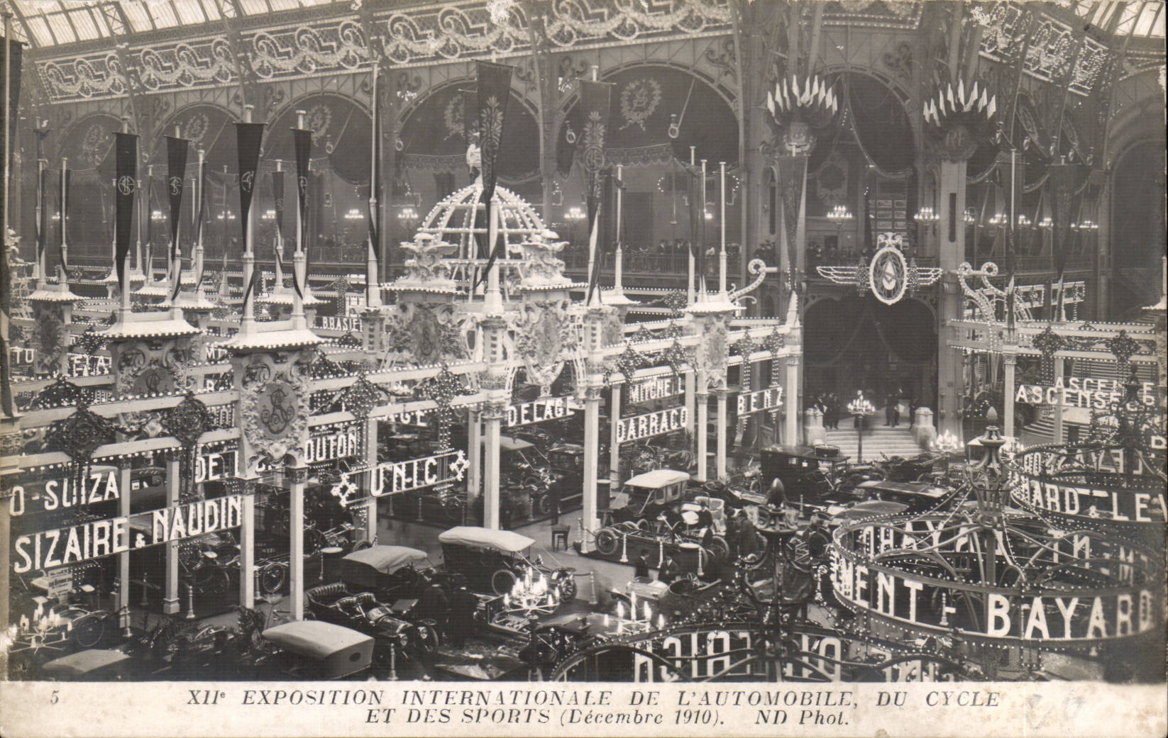 Paris - XII Exposition Internationale de L'Automobile Du Cycle et des Sports - Decembre 1910 - CPA 
