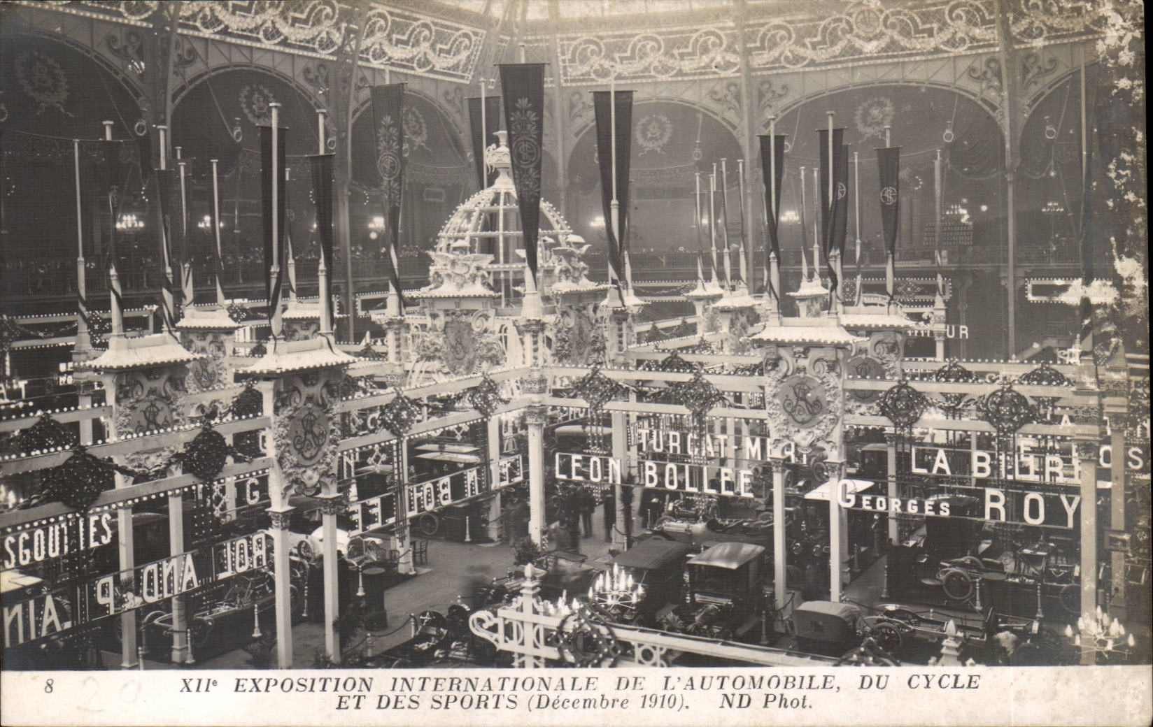 Paris - XII Exposition Internationale de L'Automobile Du Cycle et des Sports - Decembre 1910 - CPA 