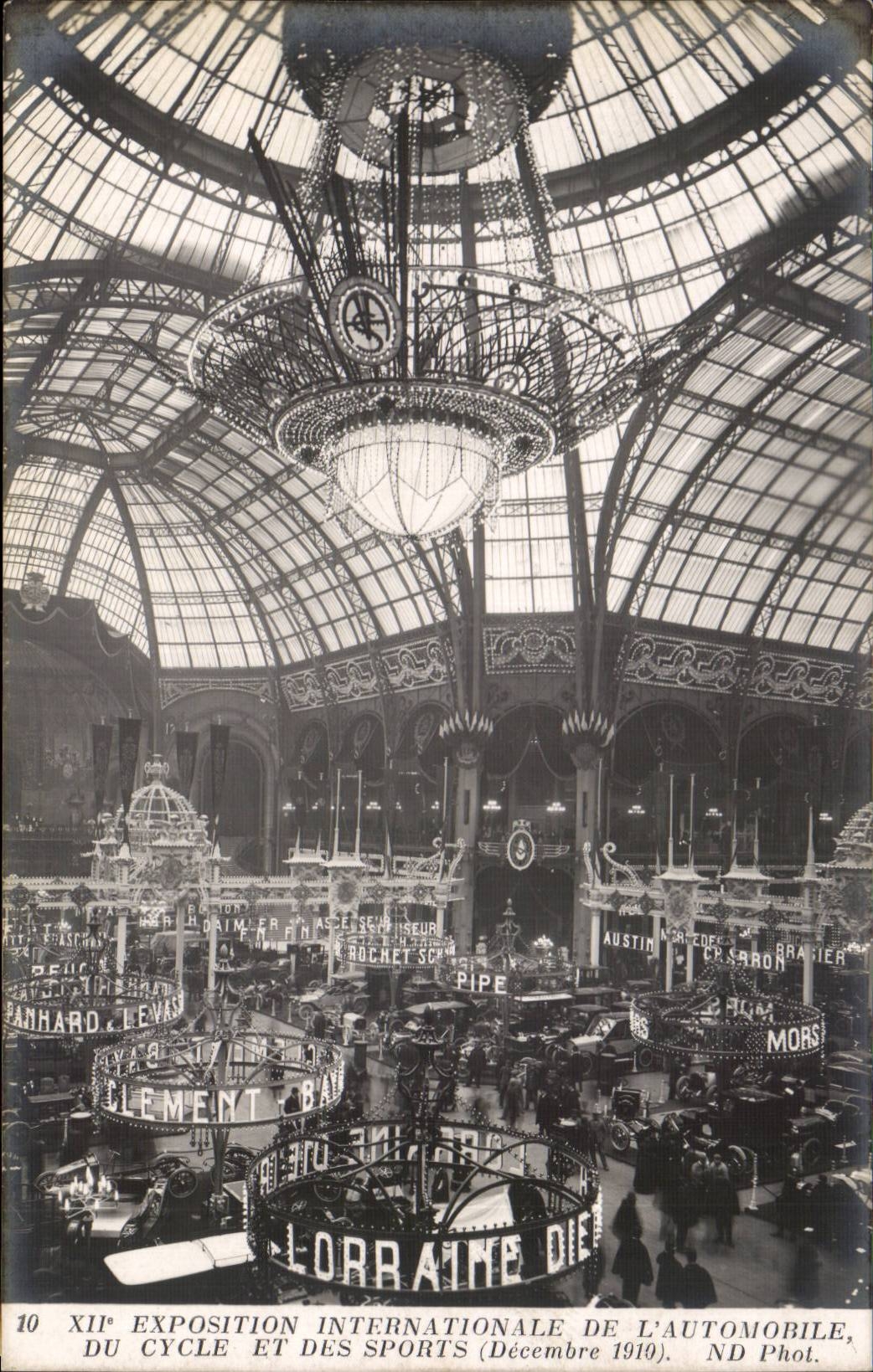 Paris - XII Exposition Internationale de L'Automobile Du Cycle et des Sports - Decembre 1910 - CPA 
