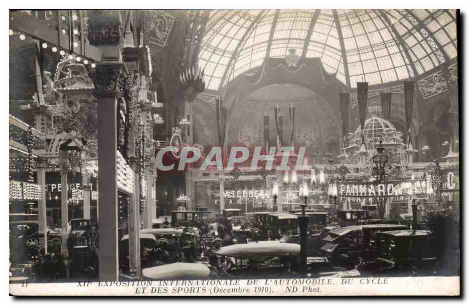Paris - XII Exposition Internationale de L'Automobile Du Cycle et des Sports - Decembre 1910 - CPA 