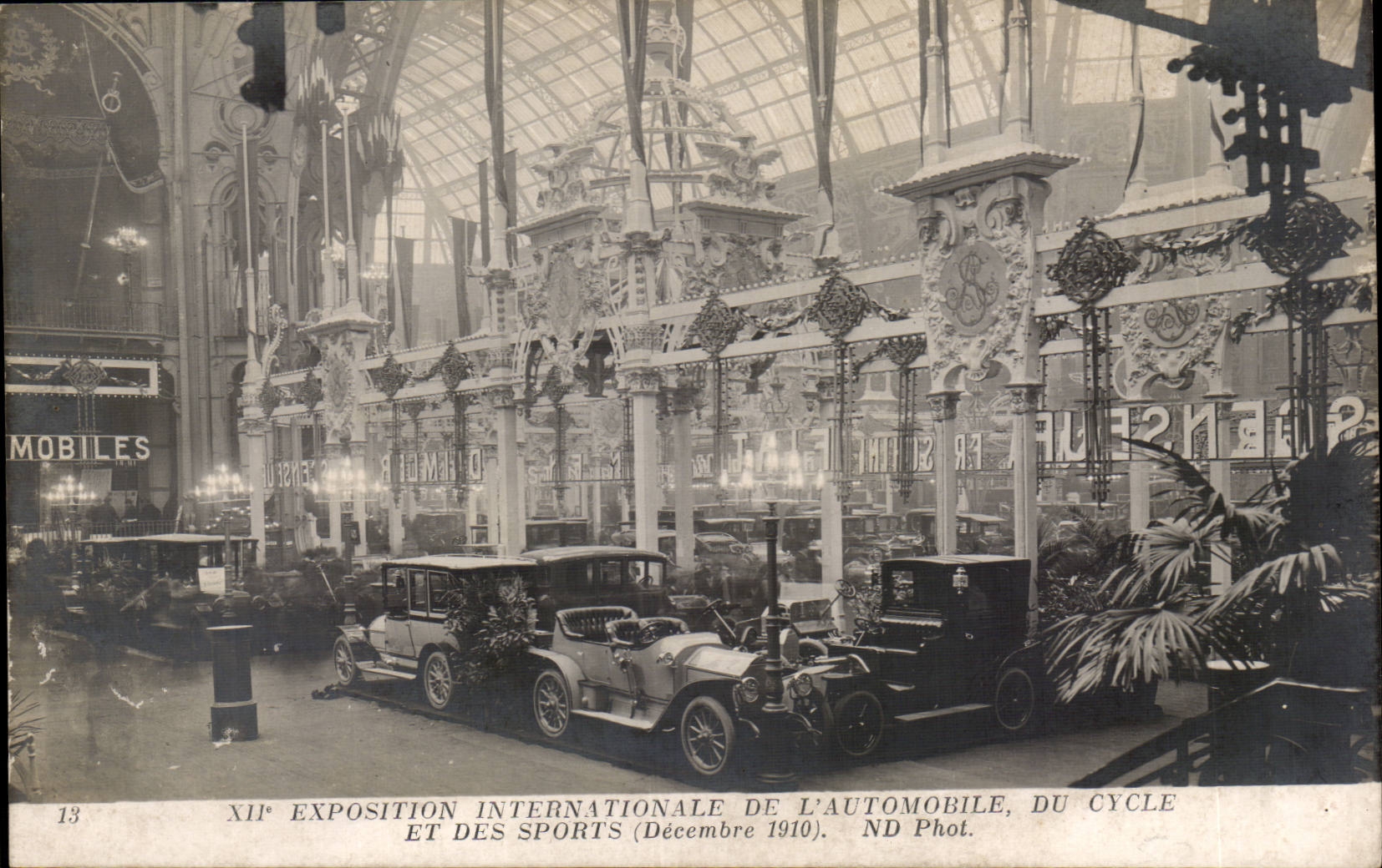 Paris - XII Exposition Internationale de L'Automobile Du Cycle et des Sports - Decembre 1910 - CPA 
