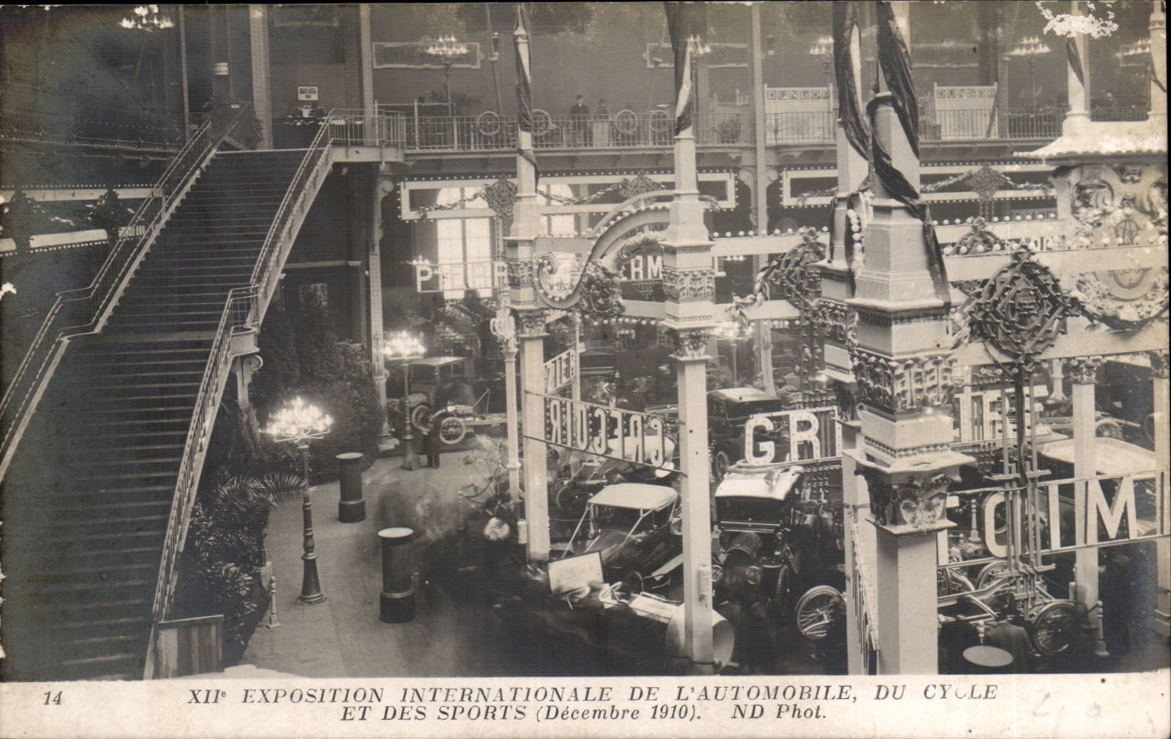 Paris - XII Exposition Internationale de L'Automobile Du Cycle et des Sports - Decembre 1910 - CPA 