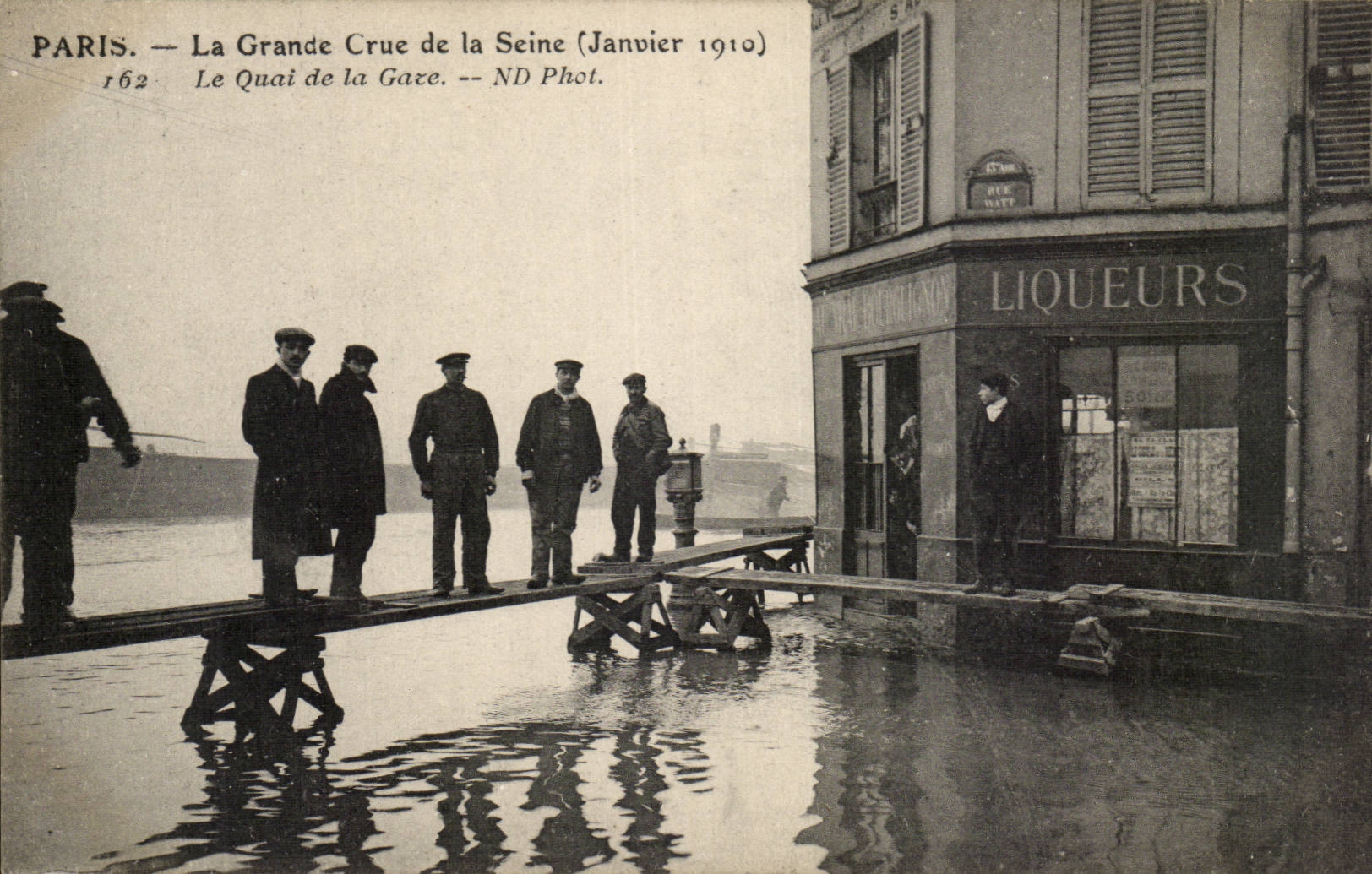 Paris — La Grande Crue de la Seine (Janvier 1910) — ND Phot. n°162