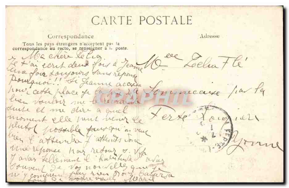 Paris - 5 - La Grande Crue de la Seine Janvier 1910 - Rue de la Clef - CPA  — Rückseite