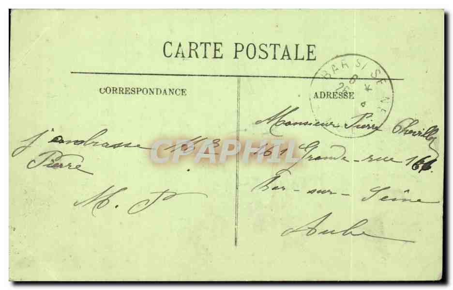 Paris - 5 - La Grande Crue de la Seine Janvier 1910 - Sauvetage Place Maubert - pli - CPA  — Rückseite