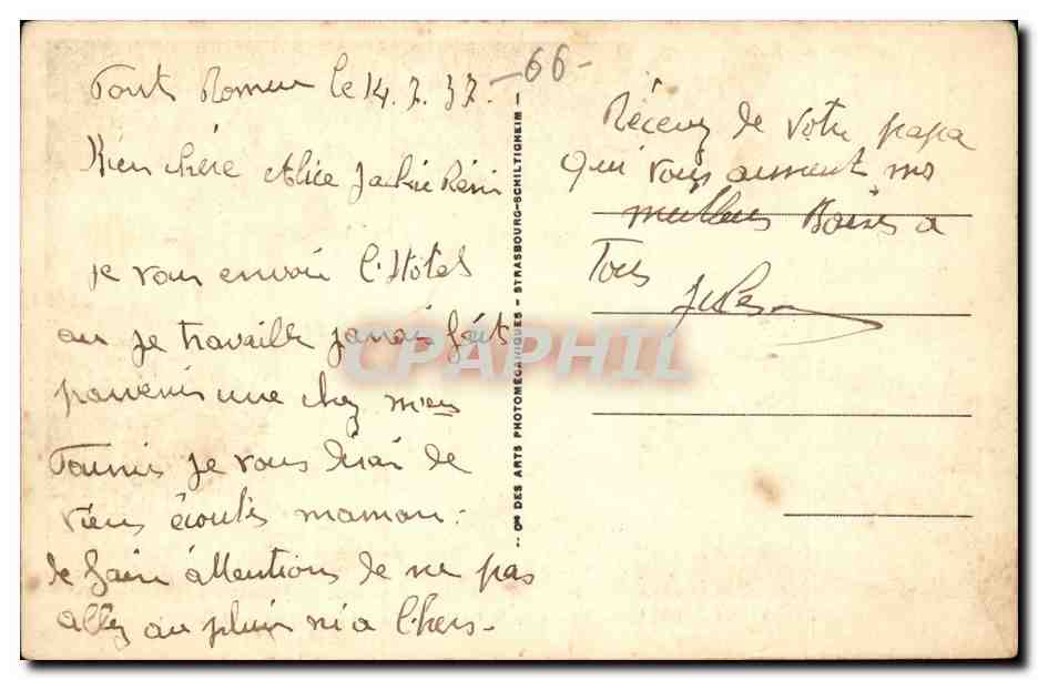 Font Romeu CPA Vue vers le Grand hotel et les villas — Rückseite