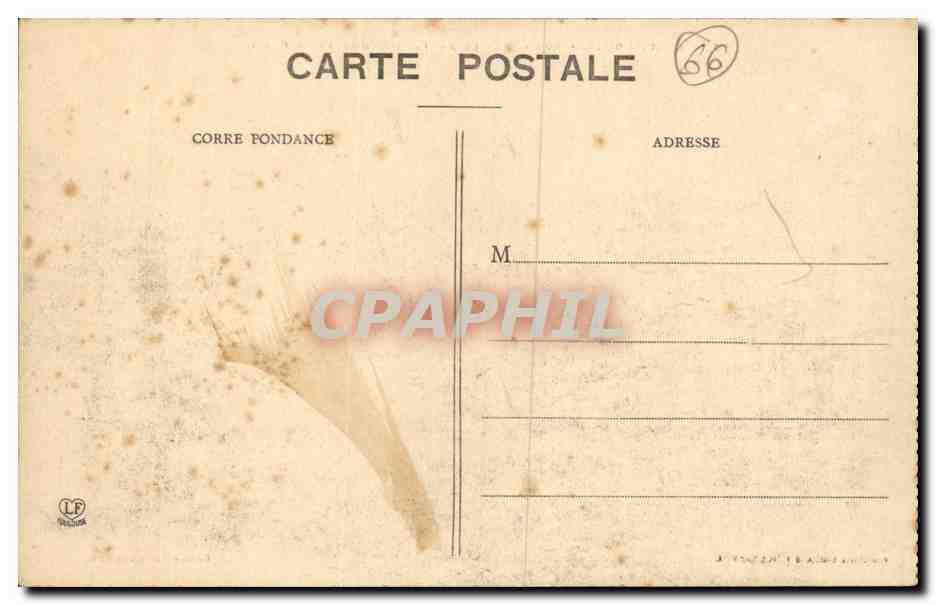 Mont Louis CPA Vue generale de Font Romeu et le Carlitte — Rückseite
