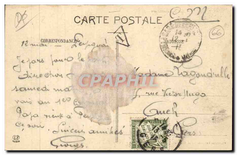 Perpignan CPA Le musee — Rückseite