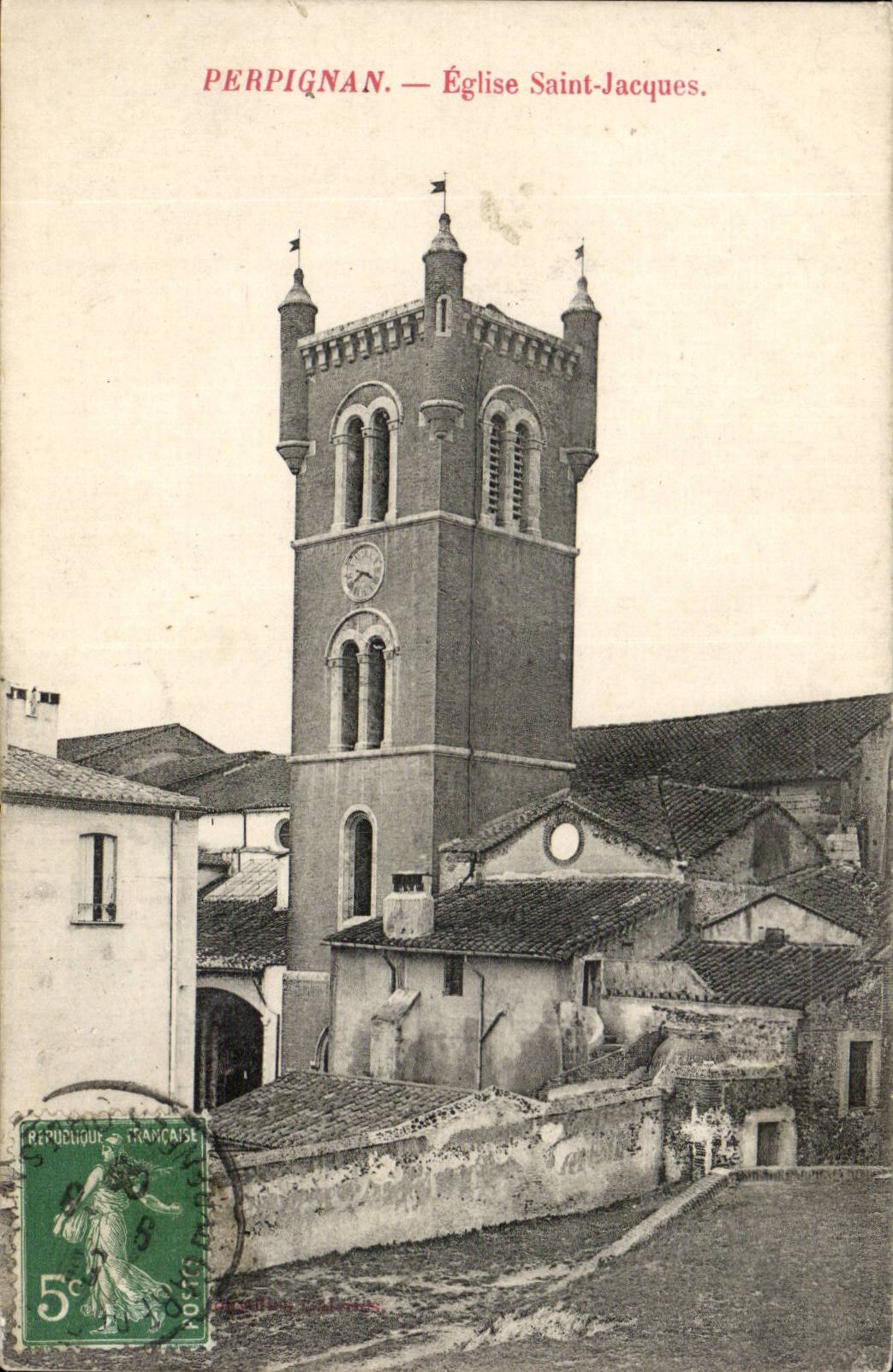 Perpignan CPA Eglise Saint Jacques
