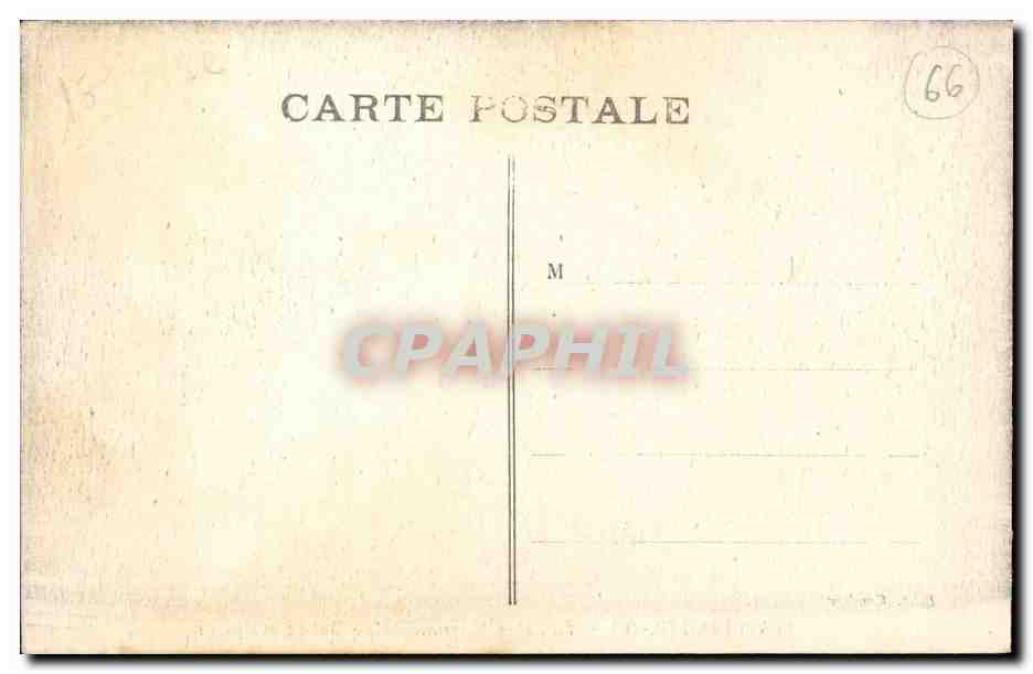 Perpignan CPA Fontaine monumentale Belloc sculpteur — Rückseite