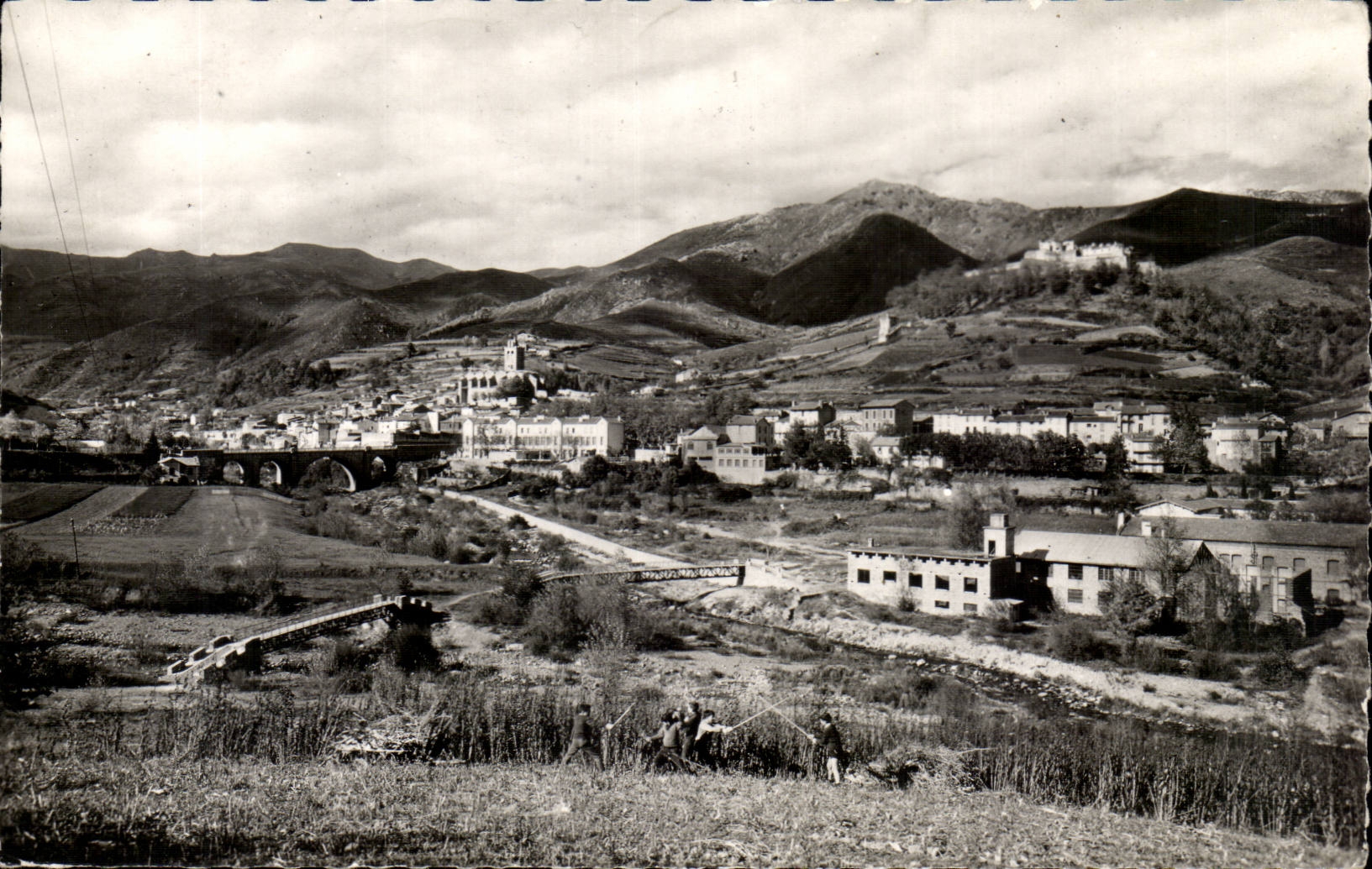 Le VAllespir Prats de Mollo La Preste Vue generale de la ville et du fort Lagarde bati par Vauban