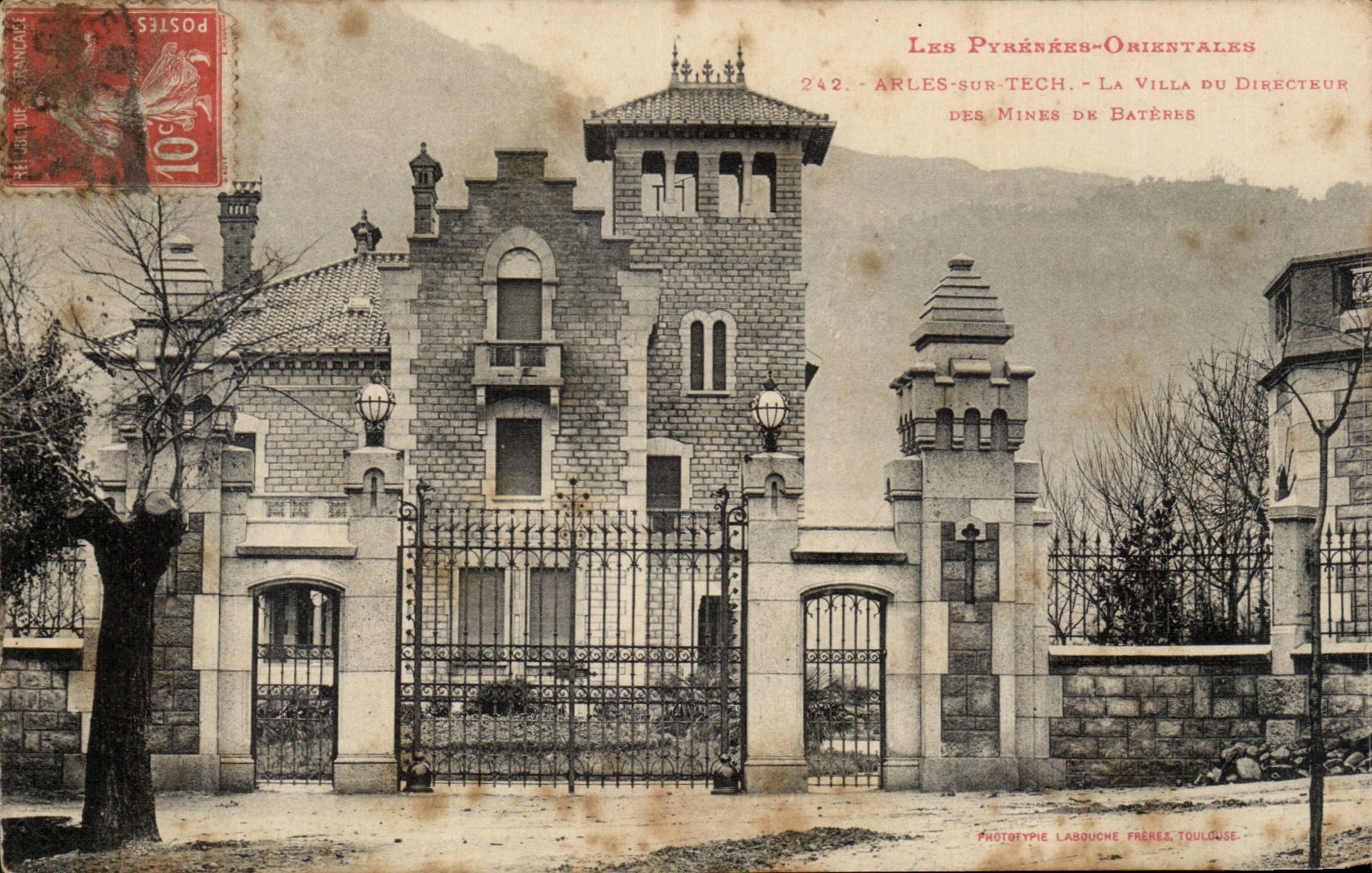 Arles sur Tech CPA La villa du recteur des mines de Bateres