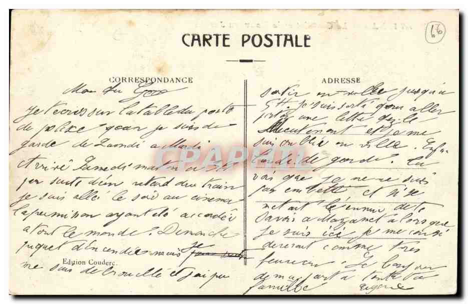 Perpignan CPA Le CAstillet et le nouveau jardin — Rückseite